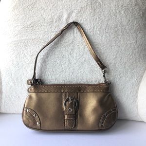 Metallic bronze mini bag